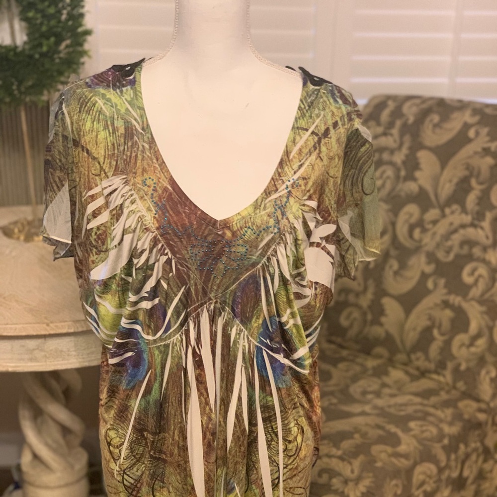 One World Tunic Style Top- Size 2x